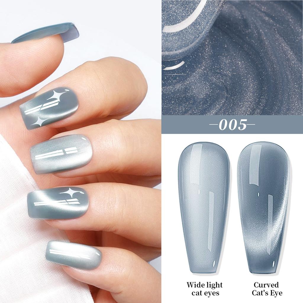 Nail Art Water Light Лак для ногтей Кошачий глаз Фототерапия Кристалл Широкий Лак для ногтей Кошачий глаз