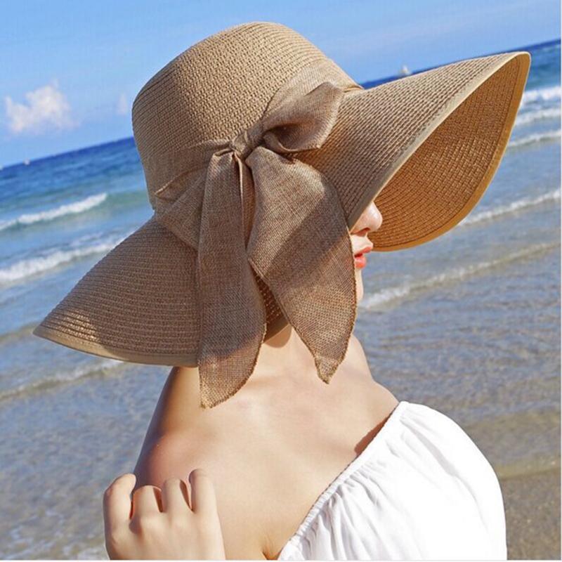 Straw Hats Summer Spring Wide Brim Beach Sun Hats KTB