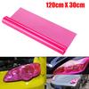 30 ×120CM Self Adhesive Headlights Tail Lights Fog Lights Tint Vinyl Film (Pink)
