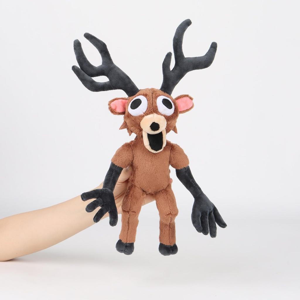 Hushan Unofficial Deer Plush Toy from Nights In the Roblox Halloween Birthday Horror Game Merchandise "99 Forest" (38cm) Doll, Cushion, Gift, [Used]
