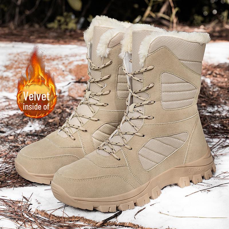 Women’s Plush Winter Snow Boots & Men’s High-Top Ski Boots