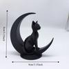3D Printed Cat Sculpture Minimalist Style Desktop Decoration Dark Style Cat Statue  Party