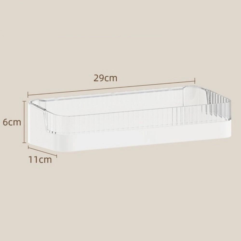 Wall Mounted Toiletries Holder No Nail Bathroom Shelf Bathroom Storage Rack for Shampoo