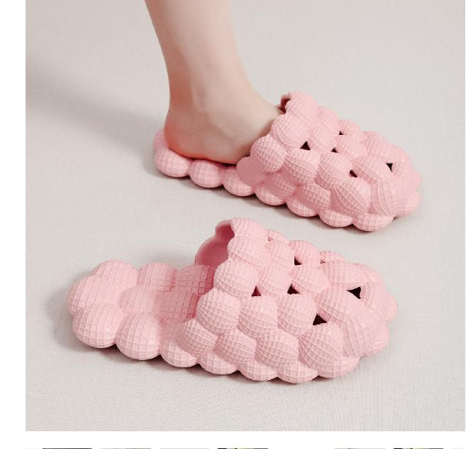 Summer Light Bubble Slides Women Flat Heels Massage Home Slippers Female Comfort Anti-Slip Designer Sandals Chaussure Femme