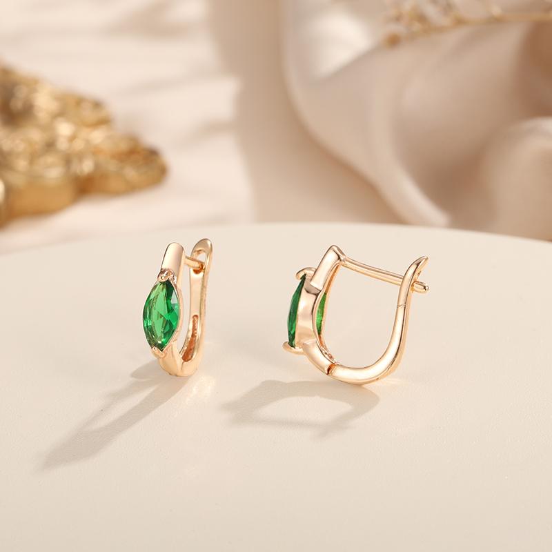 Винтажные серьги золотого цвета, 1 пара, белые, красные, синие, зеленые, цвета морской волны, черный камень, висячие серьги, женские клипсы, ювелирные изделия