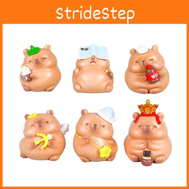 Cartoon Pvc Capybara Action Figures Model Toys Desktop Decoration Kids Gifts