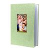 Фотоальбом 4x6 на 300 карманов, льняная обложка, фотокнига с передним окошком, персонализированный скрапбук