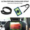 For Samsung Galaxy Tab S10 FE+ Tablet Case Silicone+PC Shockproof Cover with Kickstand Shoulder Strap