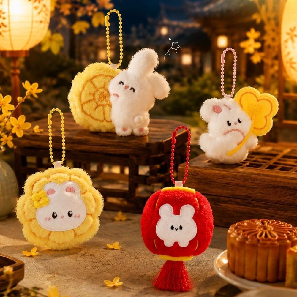 Versatile Bunny Plush Pendant Cartoon Rabbit Keychain Plush Hanging Decoration Mid-Autumn Festival