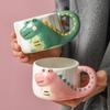 Crocodile Mug Ceramic Underglaze Colored Milk Cup Cartoon Girl Children Water Cup Home Cute Funny Cup