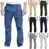 Мужские свободные прямые облегающие брюки, легкие повседневные брюки