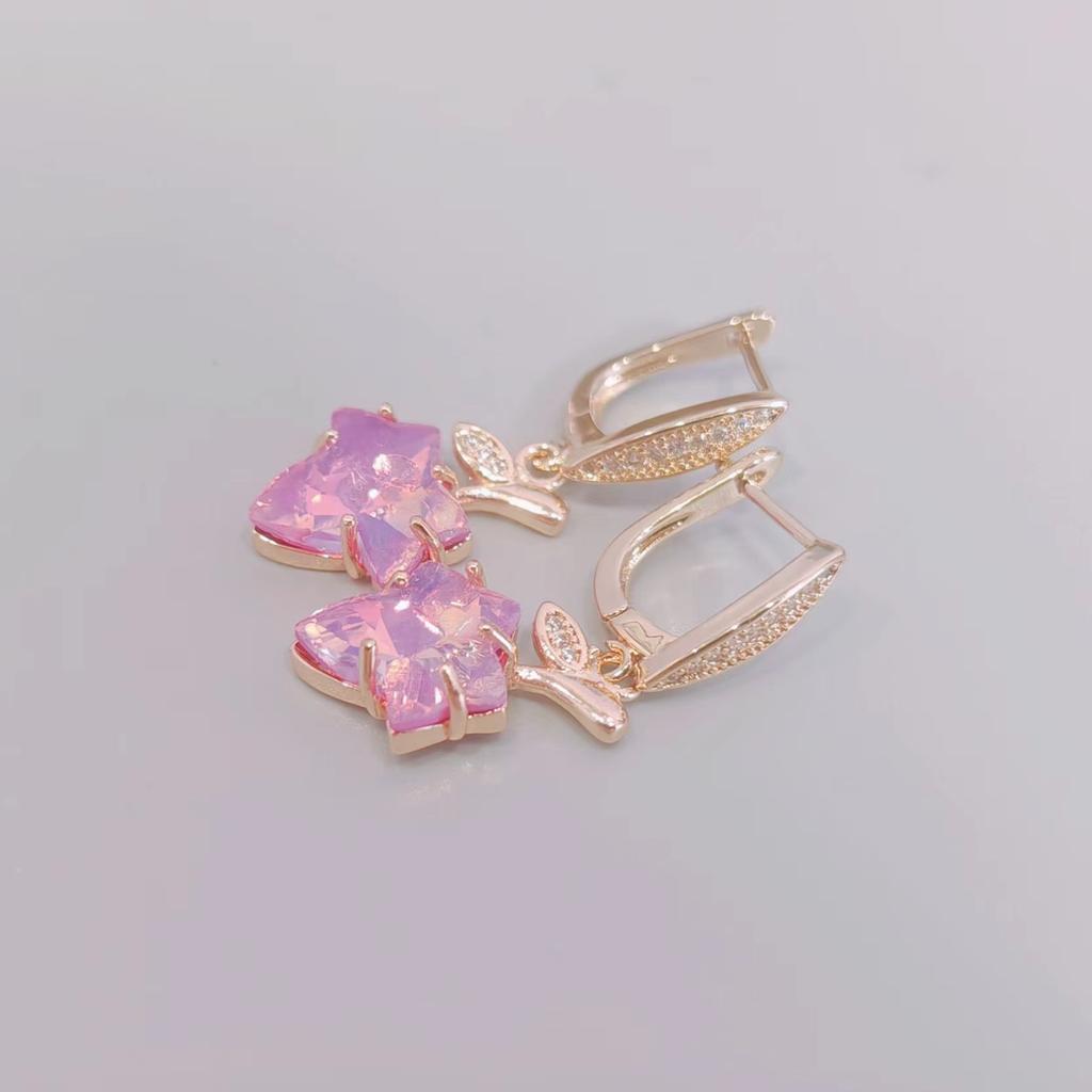 Серьги-капли с хрустальными листьями для женщин, модные ювелирные аксессуары золотого цвета для вечеринок