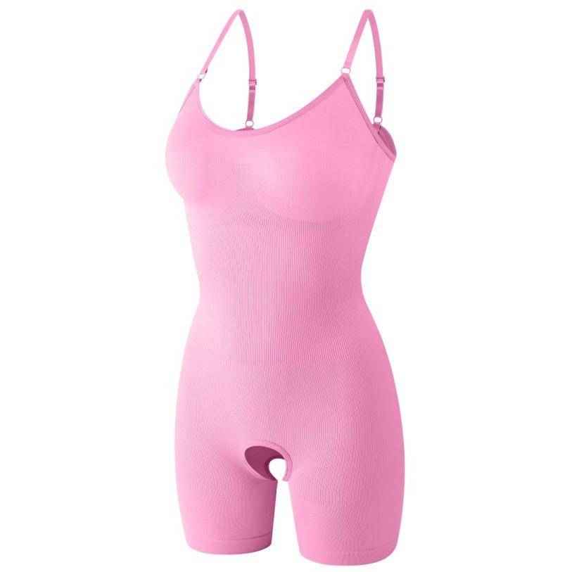 Бесшовное компрессионное боди с открытой промежностью, корректирующее белье, женский корсет с эффектом пуш-ап, утягивающий живот, формирователь всего тела, боди