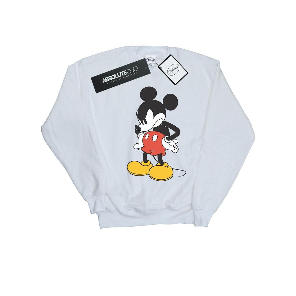 Disney Mens Mickey Mouse Angry Look Down Sweatshirt
