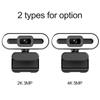 4K USB Plug and Play Webcam with Built-in Microphone Lighting for Live Stream Video Call Video