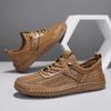 2025 Summer Men's Shoes New Fly-woven Casual Shoes Men's Large Size Foot Mesh Shoes Men's Breathable Thick-soled Shoes Men's