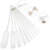 10pcs Pipe Tube Brush Pipe Cleaning Brushes Nylon Bristle Drinking Straws Cleaner Brush For Washing Kettle Spout Teapot Nozzle