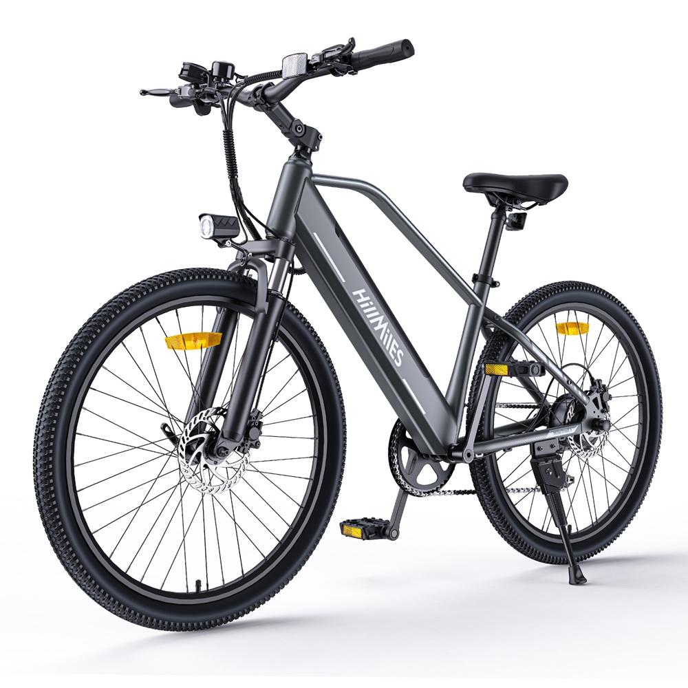 HillMiles MileTrail 1 Электровелосипед: Запас хода 120 км (PAS), Гидравлические тормоза, 26-дюймовые колеса, 250-ваттный мотор - Для города и горного туризма