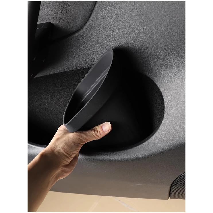 For Tesla Model Y 2025 Car Door Trash Can Silicone Door Storage Box Waterproof Garbage Can 2024 Model 3 Car Accessories