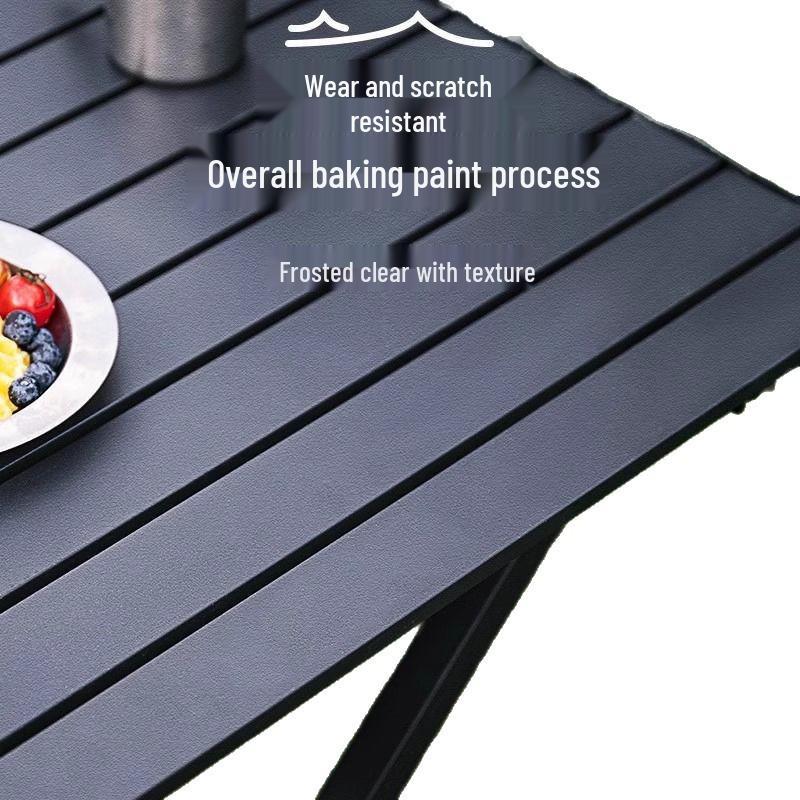 Складной металлический набор стола и стульев для использования на открытом воздухе - Идеально подходит для кемпинга, патио, ночных рынков и уличной торговли