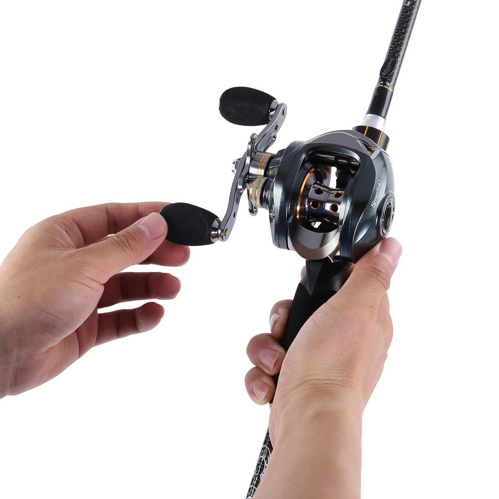 SOUGAYILANG Комбинированная удочка и катушка — кастинговая удочка с комплектом рыболовных катушек Baitcast