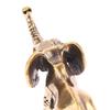Antique Bronze Minature Elephant Figurines Tea Pet Table Ornament Decoration