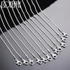 DOTEFFIL 925 Silver 5/10pcs/Lot 16/18/20/22/24/26/28/30 Inch 1.2mm Snake Chain Necklace For Woman Man Fashion Jewelry