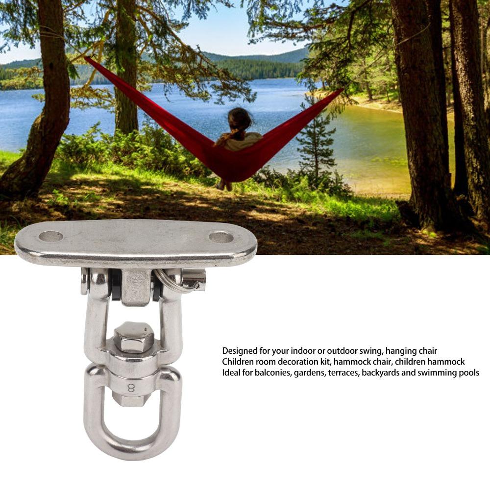 360 Degree Rotate Heavy Duty Swing Hook Stainless Steel Swing Hanging Hook  Hammock Chair