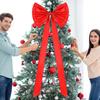 Extra Large Christmas Tree Topper Bows 70.9" X 24" Giant Bow Ribbon Tie for Tree Wreath Birthday Wedding Engagement Backdrop Wall Decor