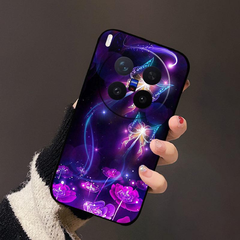 Для Vivo X300 Pro Чехол Новый Стильный Силиконовый Мягкий ТПУ Задняя Крышка Для Vivo X300Pro Ударопрочный Бампер Fudna X 300 Pro V2502A Capa