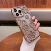Прозрачный чехол для мобильного телефона с 3D стразами и цветочным узором для iPhone 17/16/15/14/13/12 Pro Max