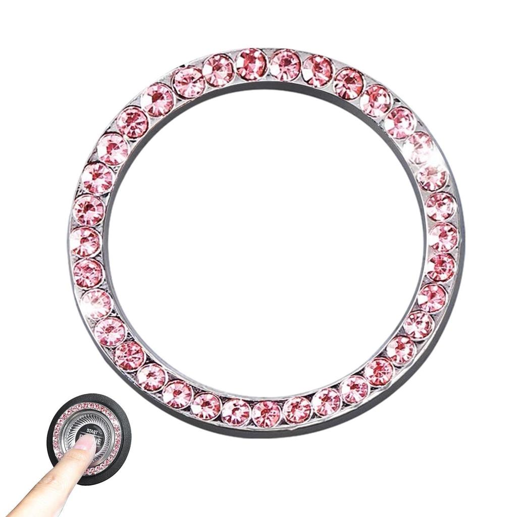 Крышка кнопки старт-стоп - Блестящая крышка кнопки стартера, запуска автомобиля с клейкой основой