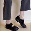 2025 Autumn Platform Sports Cross Strap Mary Jane Small Leather Shoes Round Head Ballet Shoes Women's Shallow Mouth Retro Single Shoes