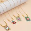 Go2boho Новинка Золотая Цепочка Miyuki Любовь Сердце Узор Бисер Ручная Работа Подвеска Ожерелья Для Женщин Летние Бохо Украшения Шикарный Подарок