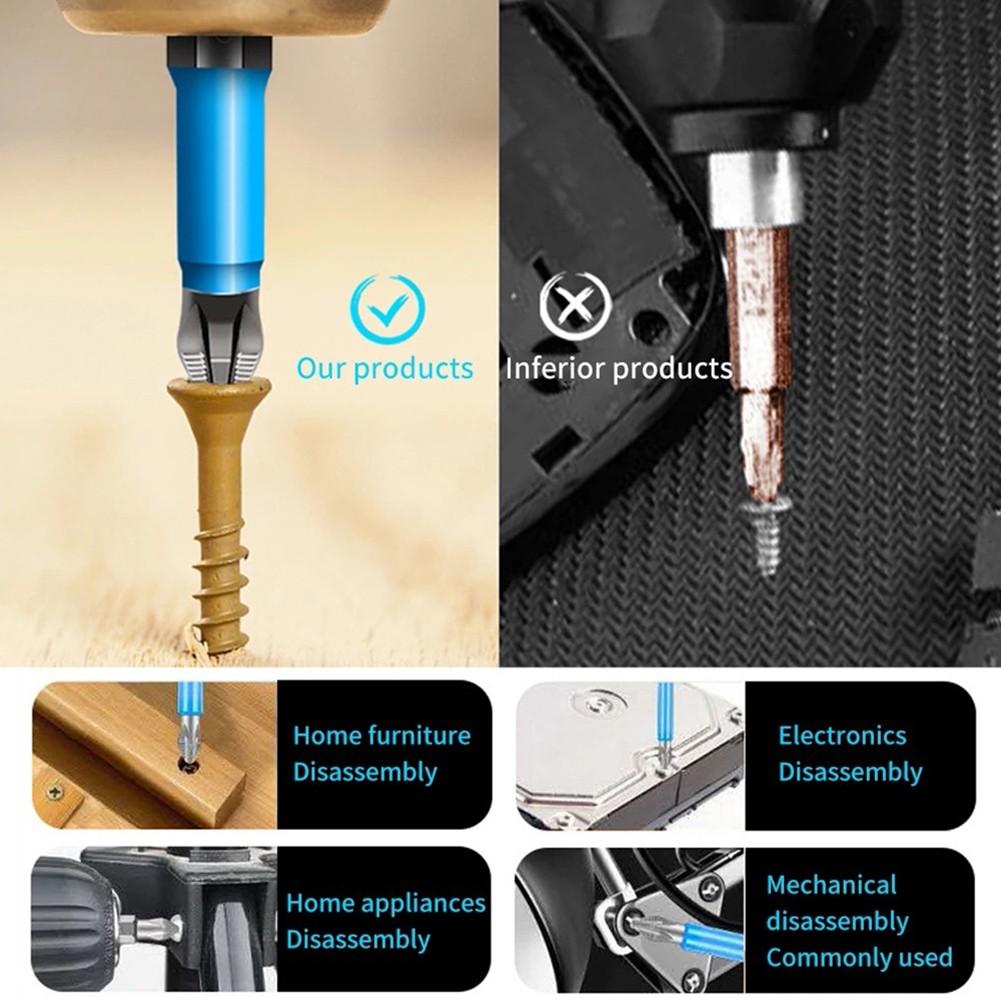 10 шт. 150 мм 1/4 шестигранный хвостовик подходит для магнитных бит PH2 для электрической отвертки с длинным вылетом