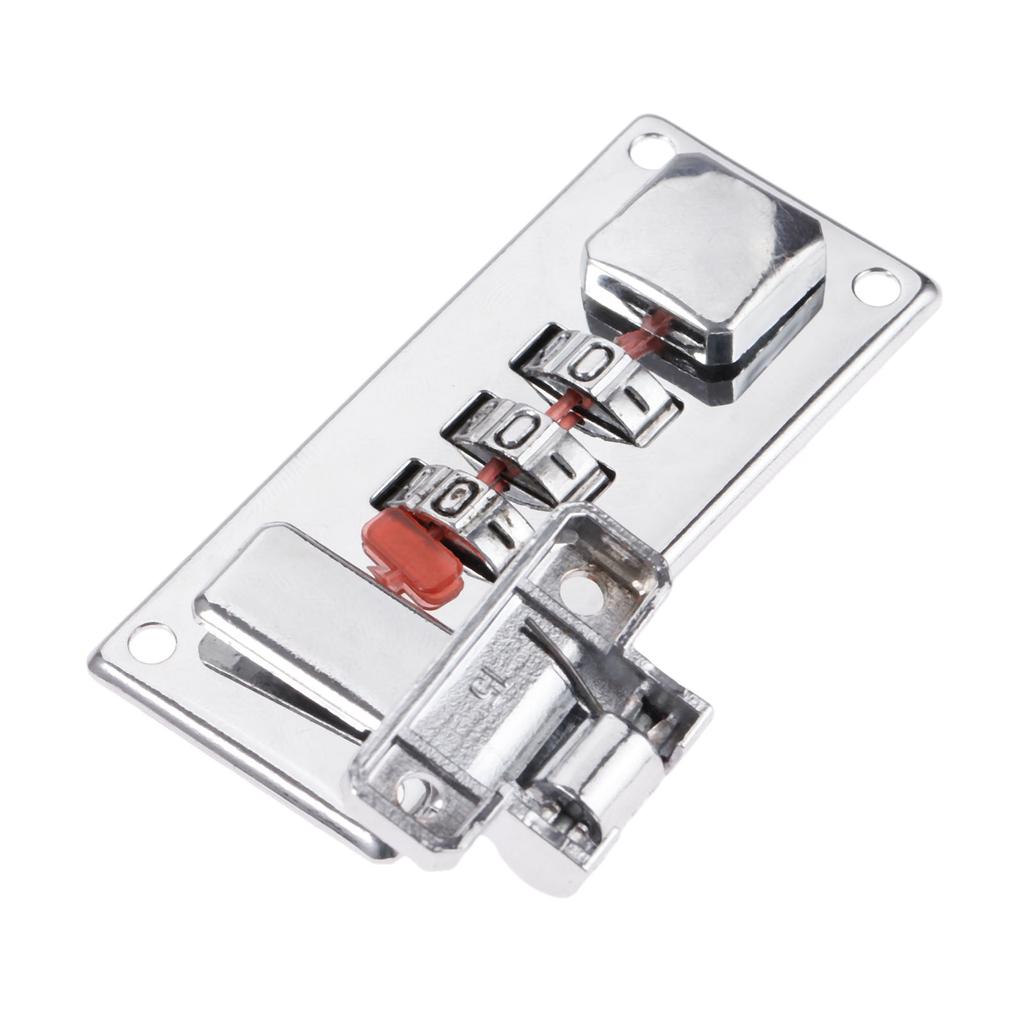 1kit Password Lock Latch Silver Coded Lock 65mm*29mm Retro Vintage Jewelry Wooden Box Gift Case Luggage Suitcase Chest Hardware
