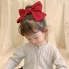 New Bow Ribbon Hair Clip Women Fashion Solid Bowknot Satin Hairpin Rubber Band Girls Ponytail Clip Hair Accessories