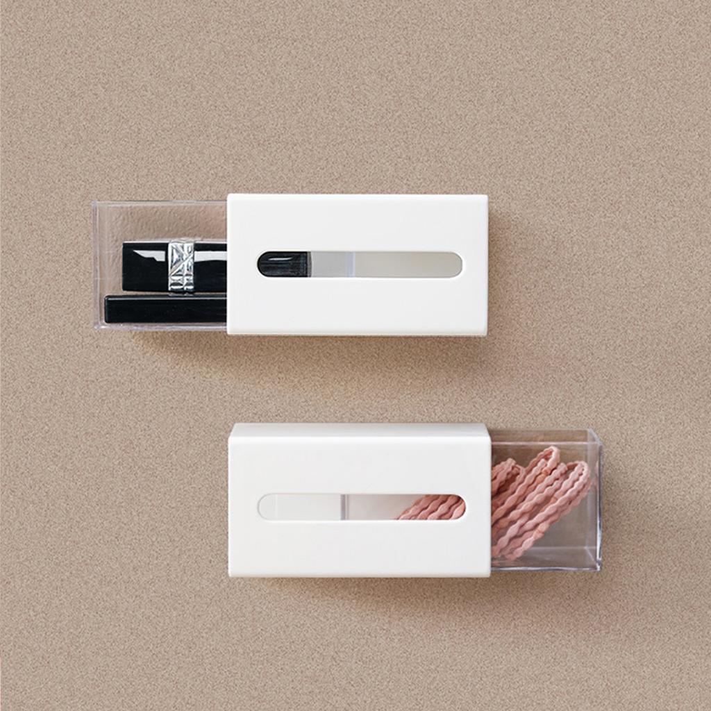1 шт., настенный ящик для хранения ватных тампонов для ванной комнаты, без ударов, для удаления макияжа, хлопковые салфетки, заколки для волос, органайзер