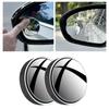 2pcs 360 Degree Adjustable Blind Spot Mirror Universal Fit Wide Angle Mirror  Driving Safety