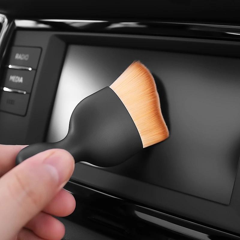 Инструмент для чистки салона автомобиля Щетка для чистки воздуховыпускного отверстия кондиционера Автомобильная щетка Щетка для удаления пыли из щелей автомобиля Щетка для артефактов