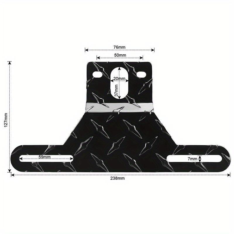 Алюминиевый сплав грузовик прицеп кемпер кронштейн для крепления номерного знака подставка держатель номерного знака световая рама поддержка для трактора RV