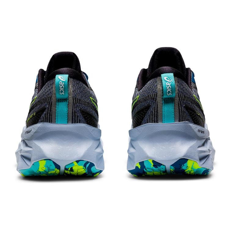 Новые Asics Novablast 2 Le Черный Опасный Зеленый 1011B331-001