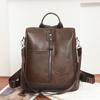 Женский мягкий кожаный рюкзак с защитой от кражи, многофункциональный рюкзак