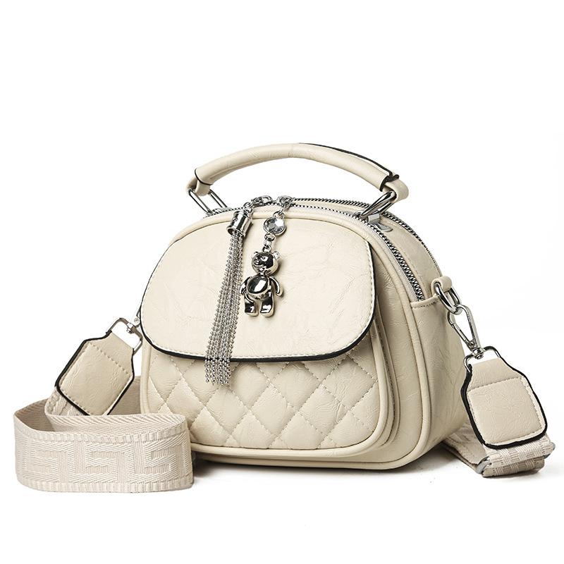 Сумка-цепочка Простая ромбовидная решетка Дизайн Высокая рука Накладная сумка через плечо Сумка через подмышку Все Стильная женская сумка