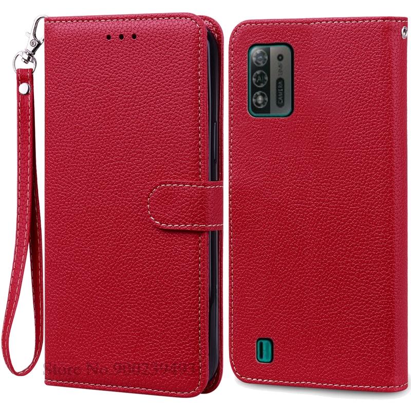 Чехол A52 Lite для ZTE Blade A52 Lite, мягкий силиконовый кожаный чехол-кошелек, чехол для ZTE Blade A52 Lite, чехол из ТПУ, задняя крышка Etui