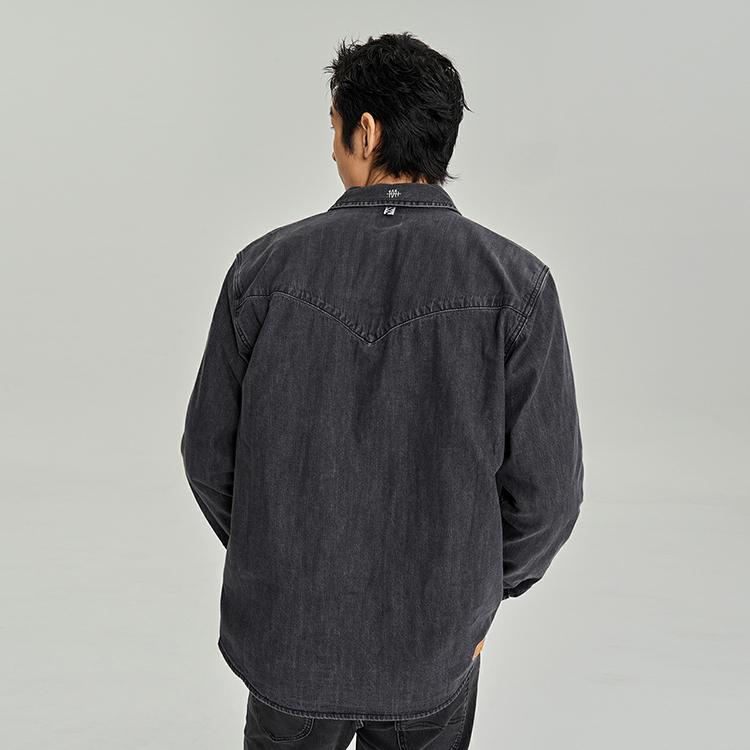 Lee Однотонная джинсовая рубашка-поло мужская tops LMT006304100342A03941
