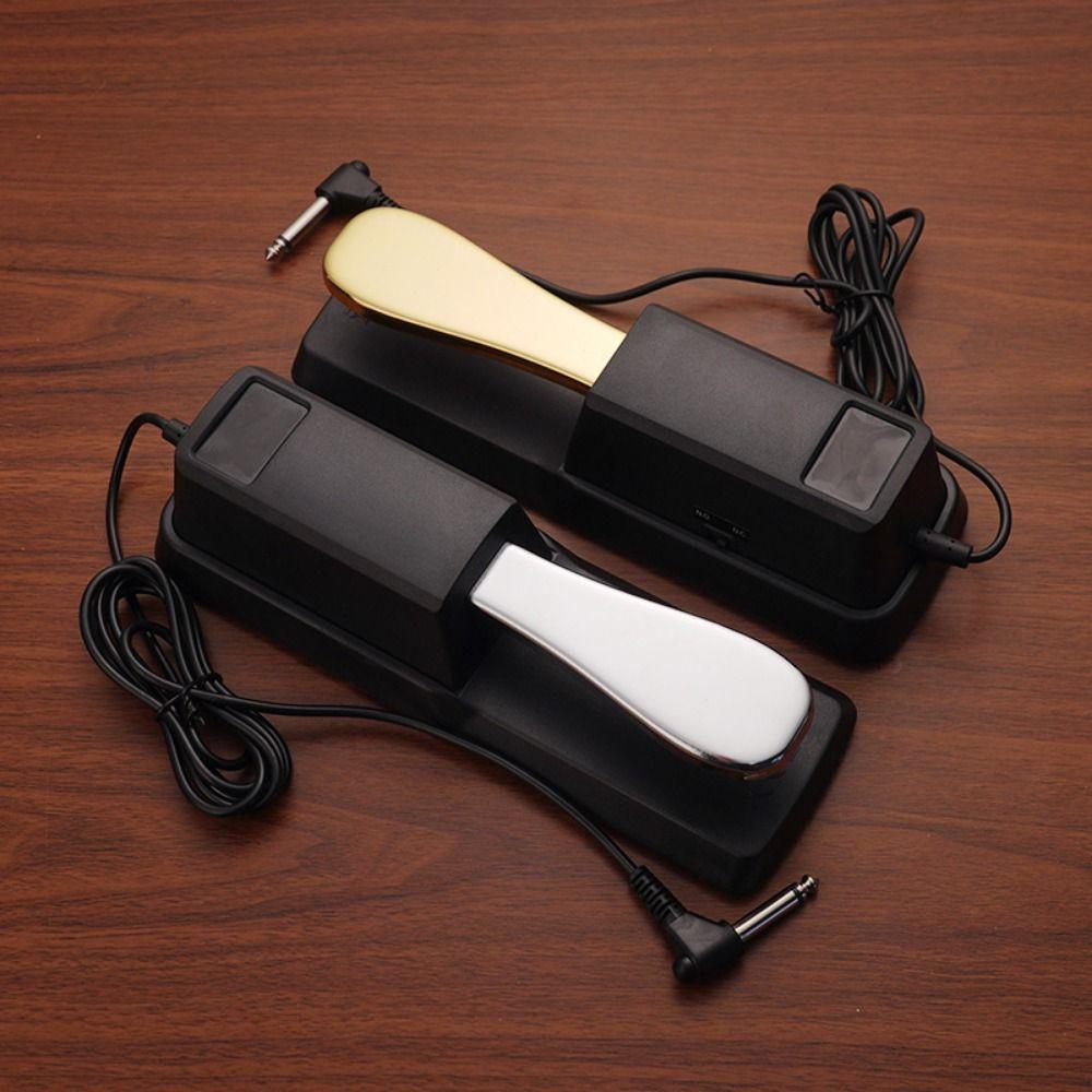 Anti-Slip Piano Sustain Pedal 2 Color Sound Delay Pedal Electric Piano Keyboard Electronic Organ