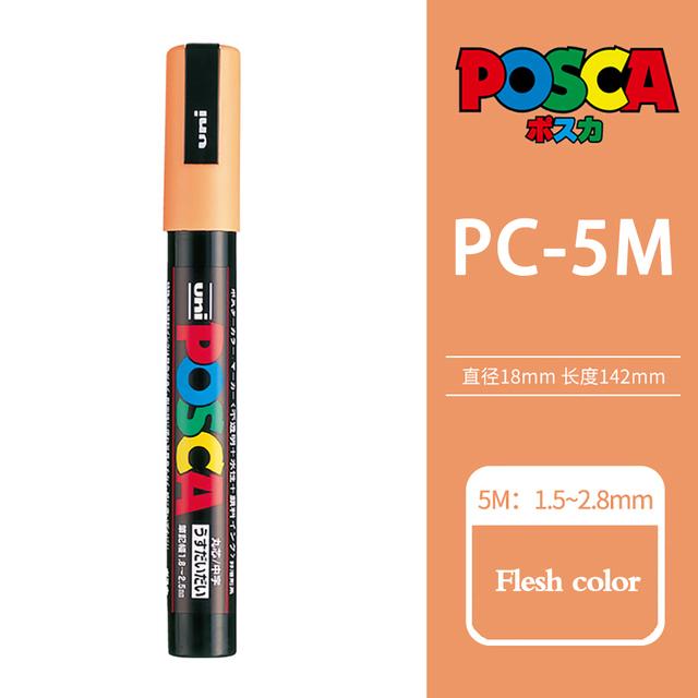 Маркер-краска Uni POSCA, 39 цветов PC-5M/44 PC-3M/36 PC-1M, Акриловые маркеры для рисования по камню, граффити, Художественные принадлежности
