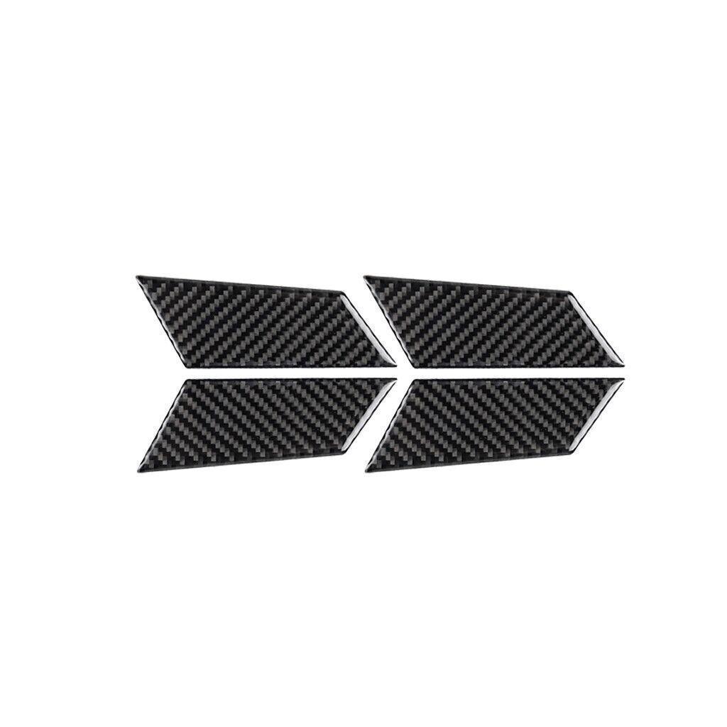 4Pcs Carbon Fiber Door Handle Bowl Cover Trim For Porsche Macan 2014-
