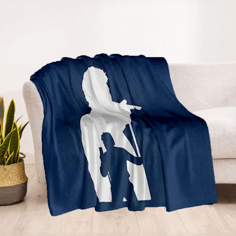 "Unique Shadow Silhouette Wall Art: Modern Home Decor"Blanket Flannel Throw Blanket for Sofa, Bed, Travel, Camping, Office, Couch, Chair, An